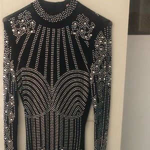 Rhinestone cat suit